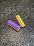 Mousse 10mm jaune violet x2