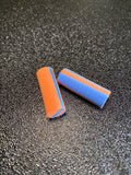 Mousse 10mm bleu orange x2