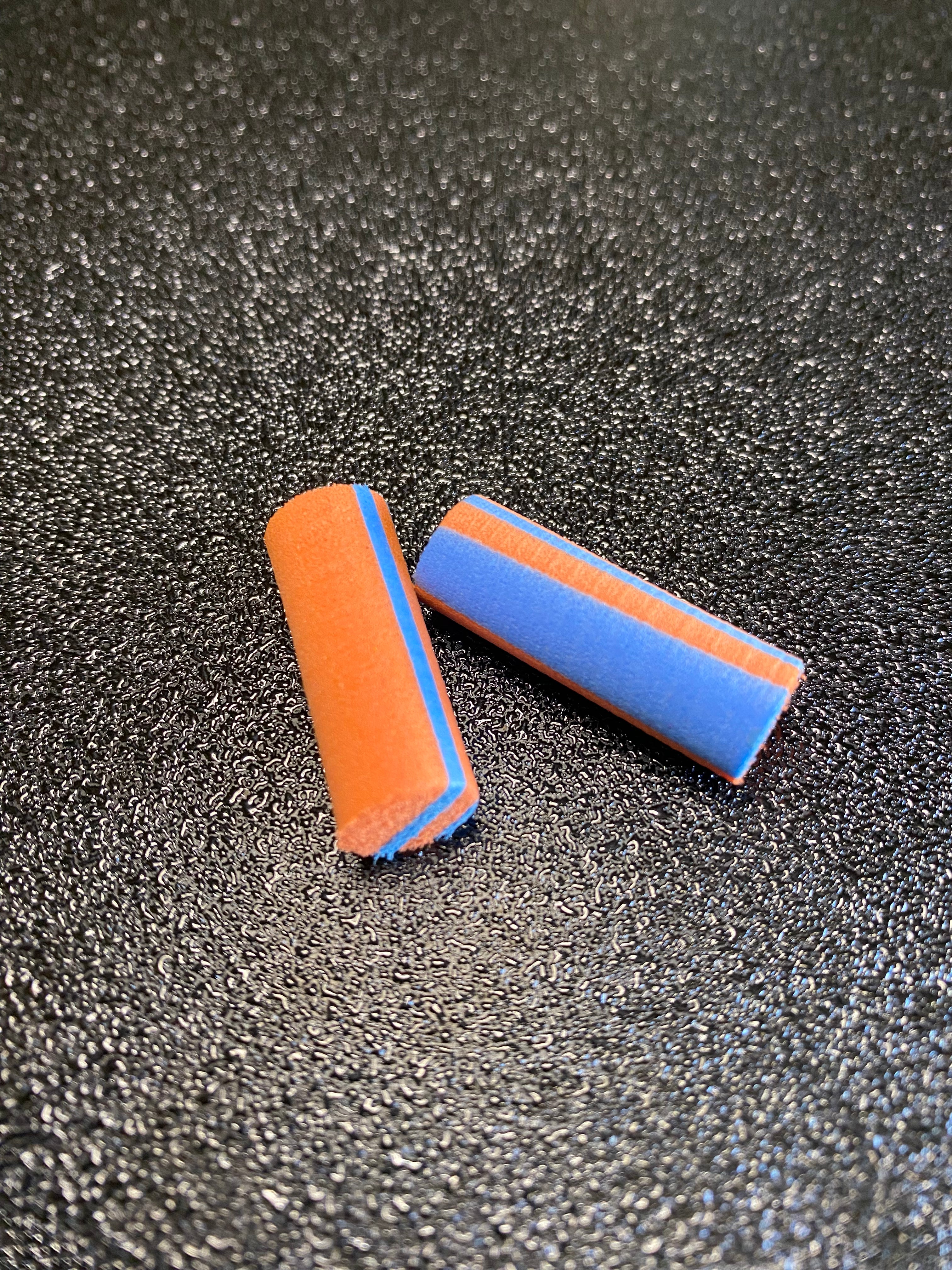 Mousse 10mm bleu orange x2