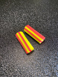 Mousse 10mm jaune rouge x2