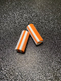 Mousse 10mm orange blanc x2