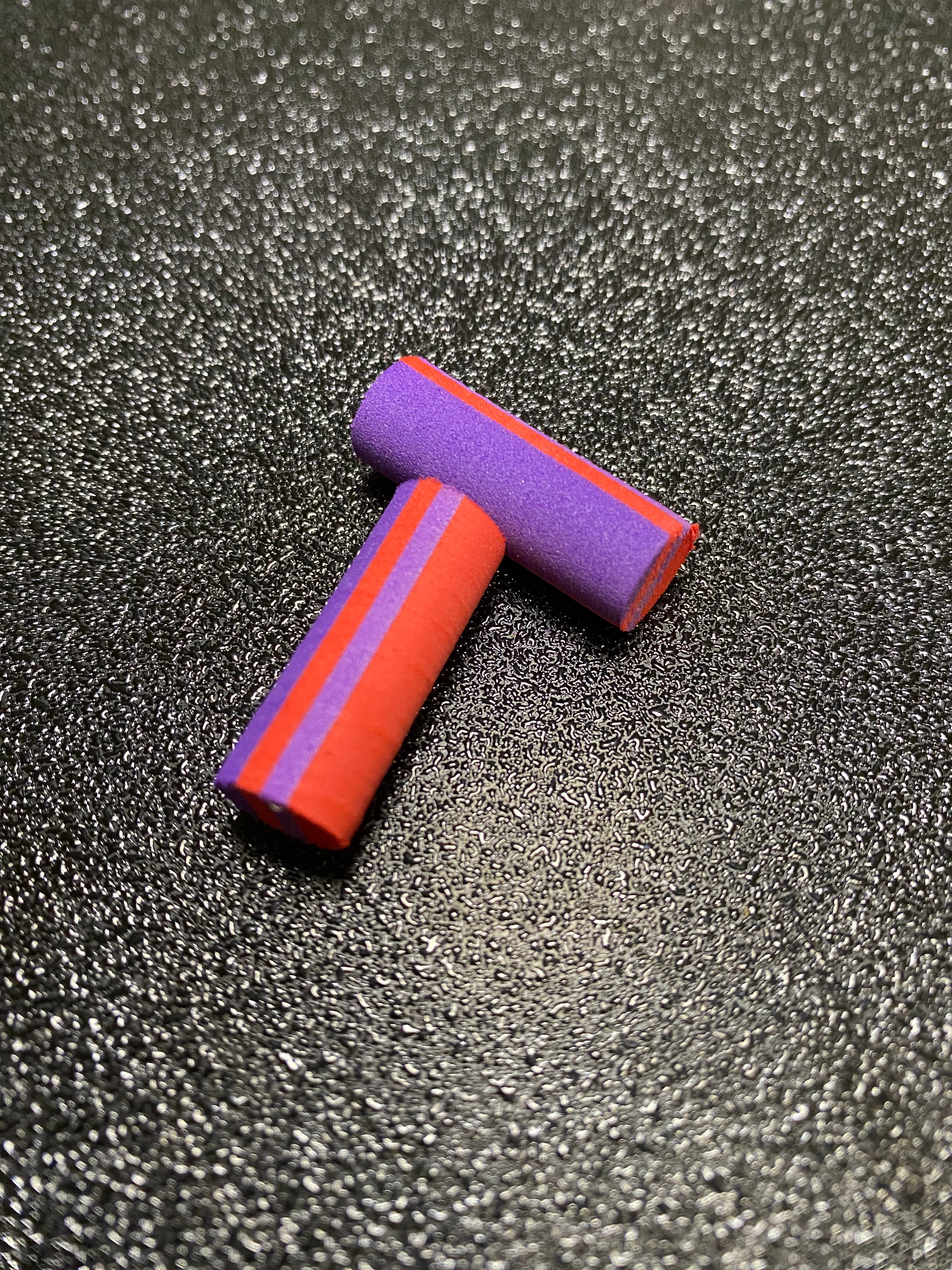 Mousse 10mm rouge violet x2