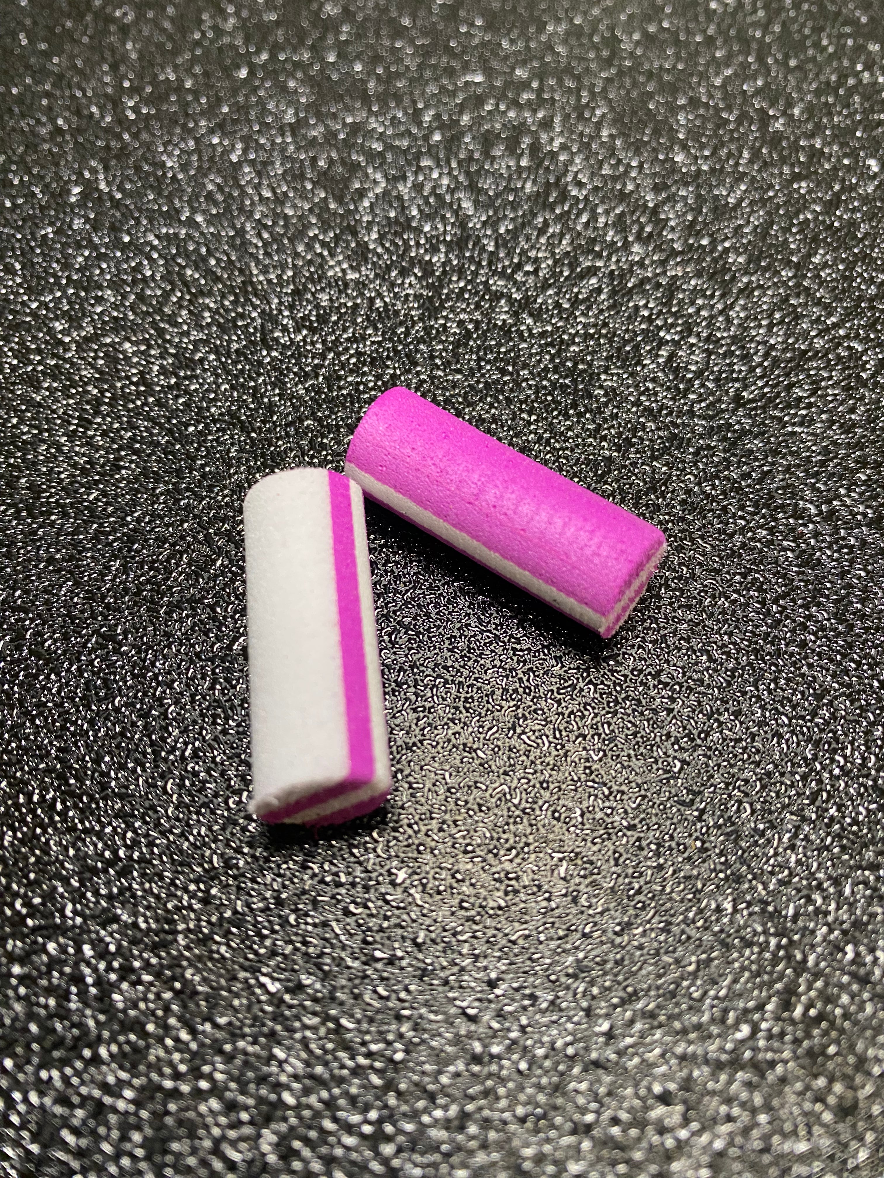Mousse 10mm rose blanc x2