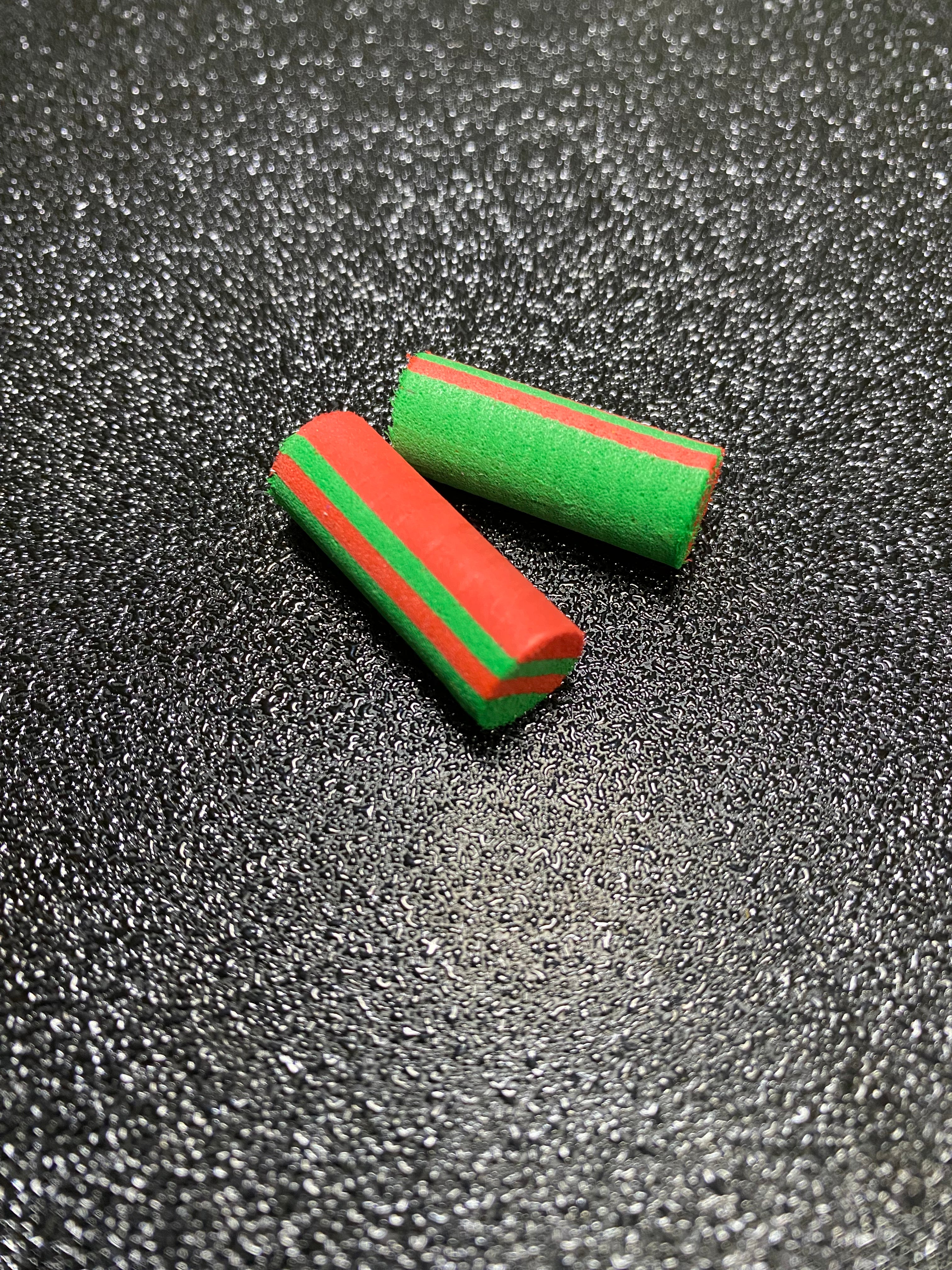 Mousse 10mm rouge vert x2